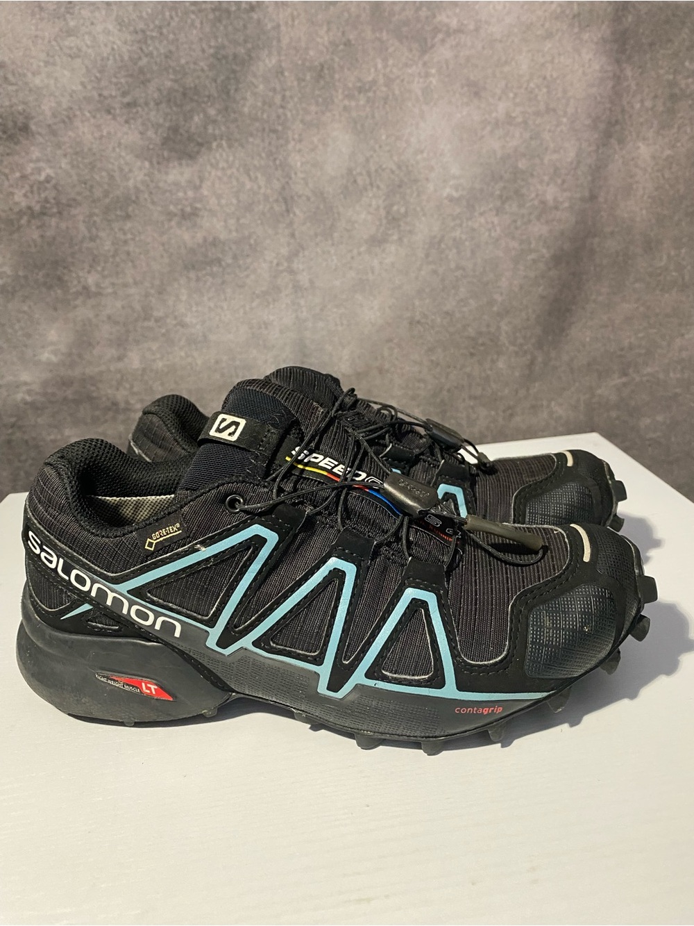 Salomon Speedcross 4 GTX Womens Trail Running Shoes Size 6 US Black Gore-Tex